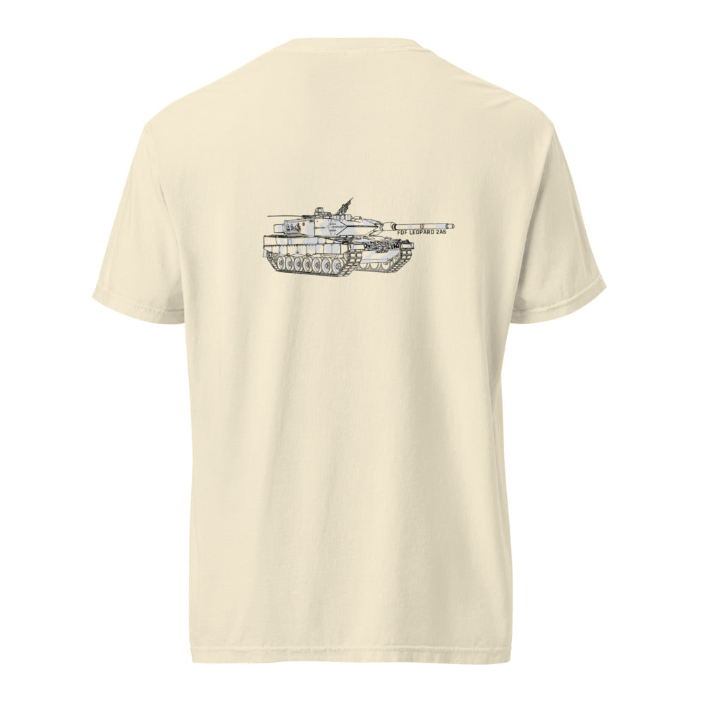 Potero Standard Leopard 2A6 T-paita, ivory takaa