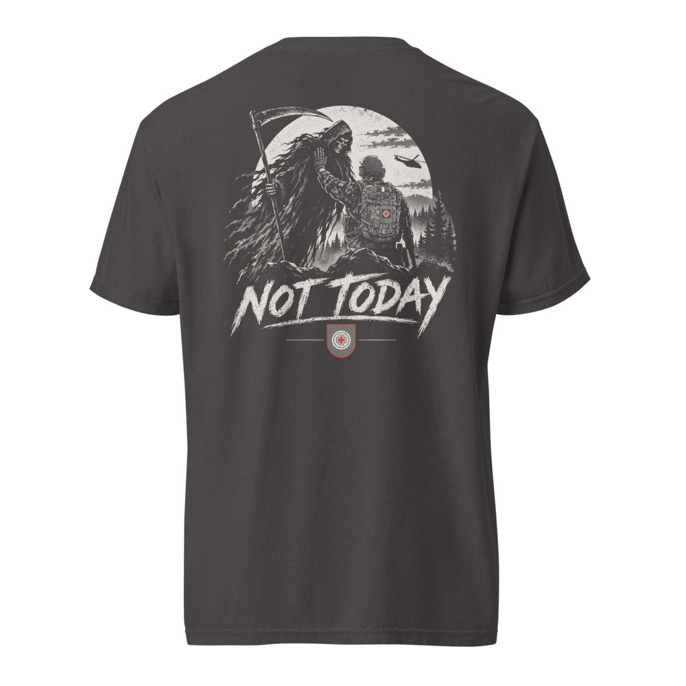 Potero Standard "Not Today" - Medic T-paita, graphite takaa