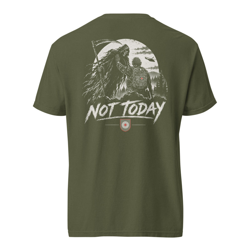 Potero Standard "Not Today" - Medic T-paita, hemp takaa