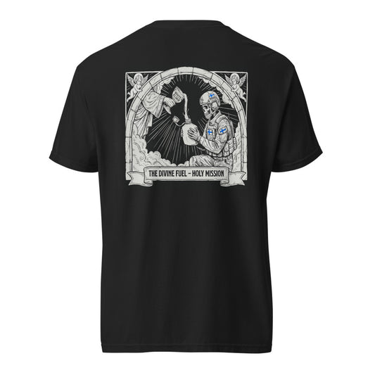 Divine Fuel - Holy Mission T-paita – takaprintti (Black)