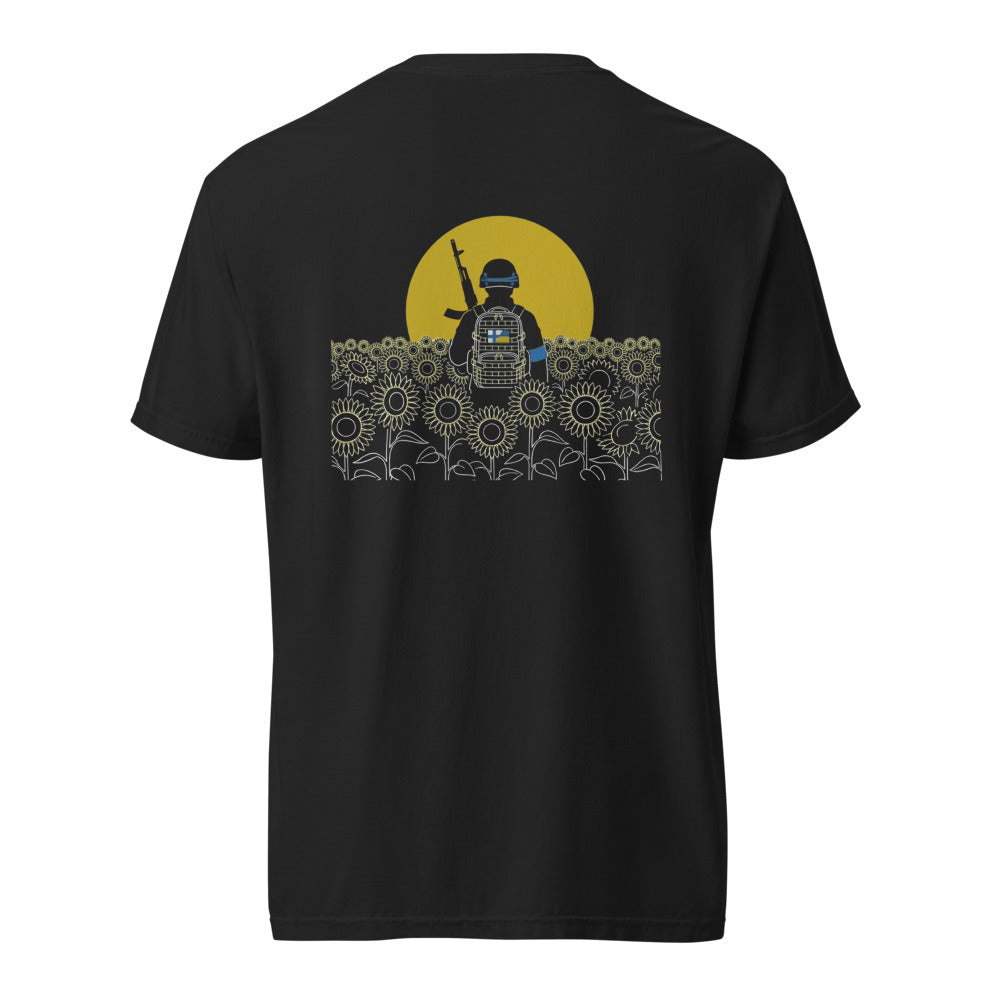 Stand With Ukraine - T-paita – takaprintti (Black)