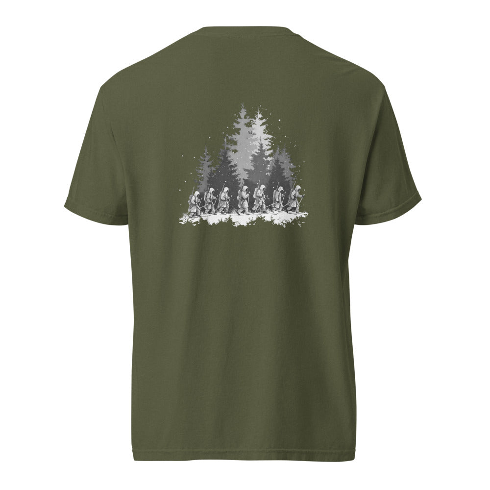 Kaukopartio T-paita – takaprintti (Hemp)