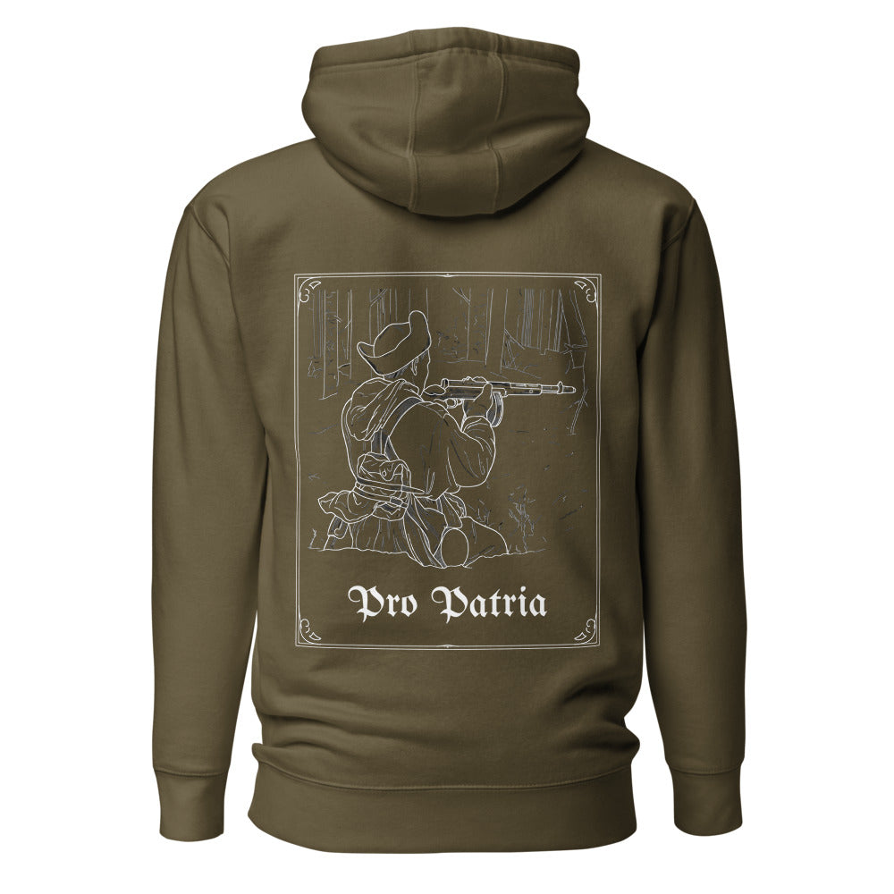 Pro Patria Huppari, military green takaa