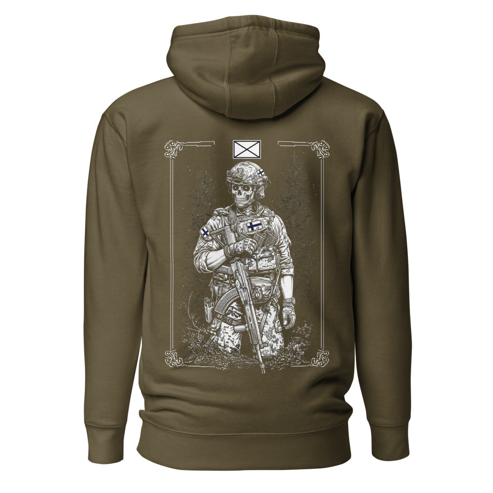 Jalkaväki Huppari, military green takaa